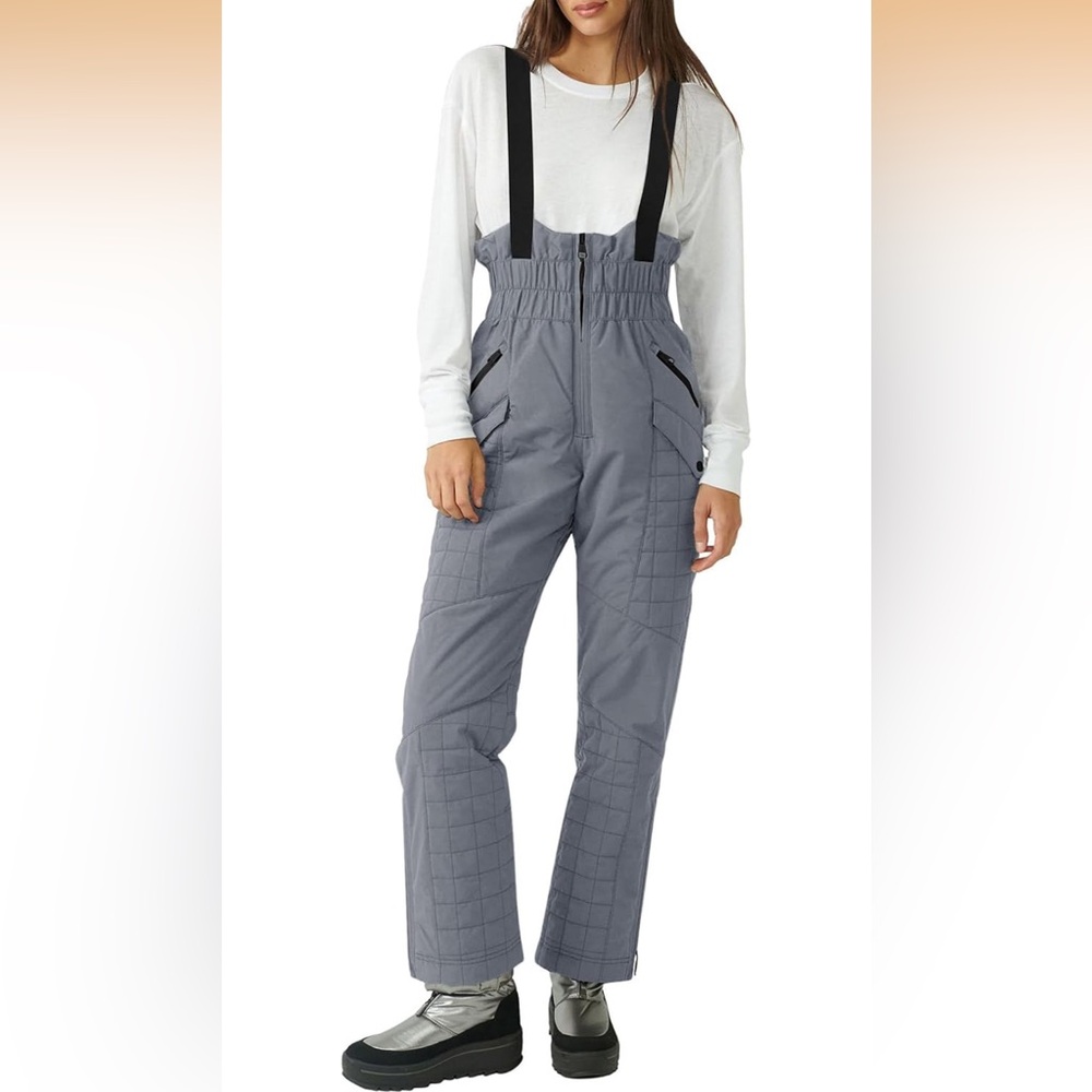 Yousify Womens Snow Pants Insulated Waterproof Winter Ski Bibs Overalls 711/bb4